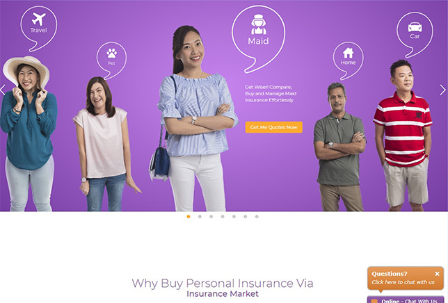 2014年に設立されたシンガポールの保険会社、インシュアランスマーケット