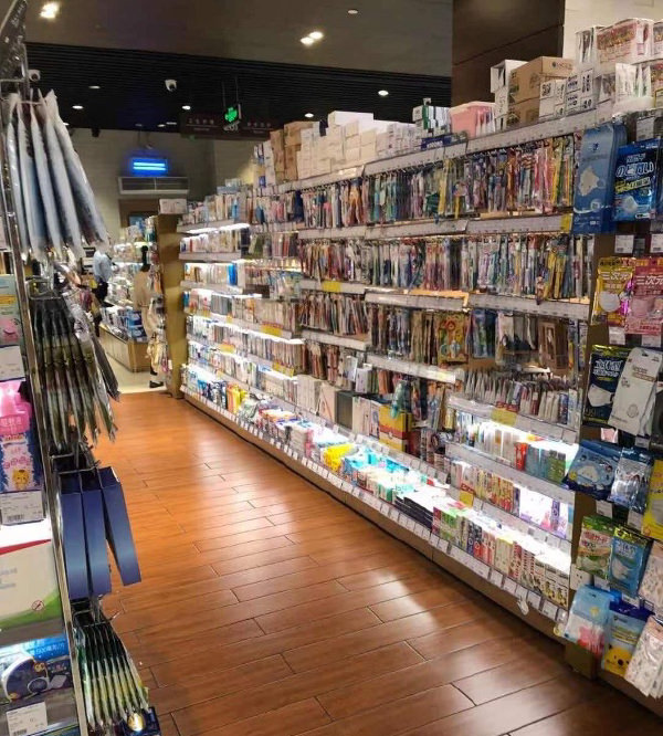Shanghai Hisamitsu, a toothpaste store with an overwhelming selection of toothpaste.